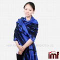 Mantón y bufanda modal de la mezcla de las lanas del mantón azul de 2014 nuevas señoras de la llegada